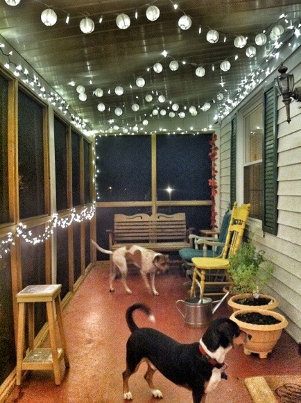 Sprucing up the porch