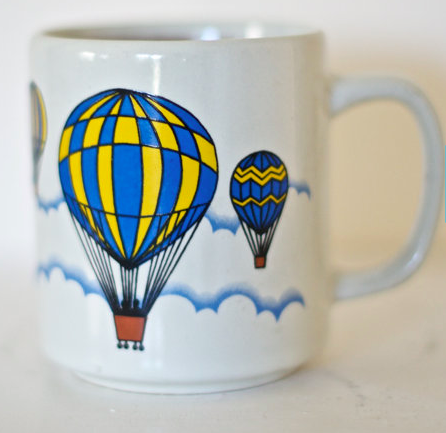 Vintage Hot Air Balloon Mug